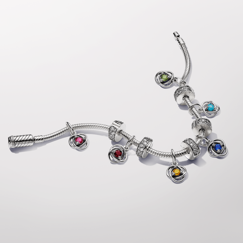 Raudonas talismanas „Amžinybės ratas“ - Pandora Lietuva