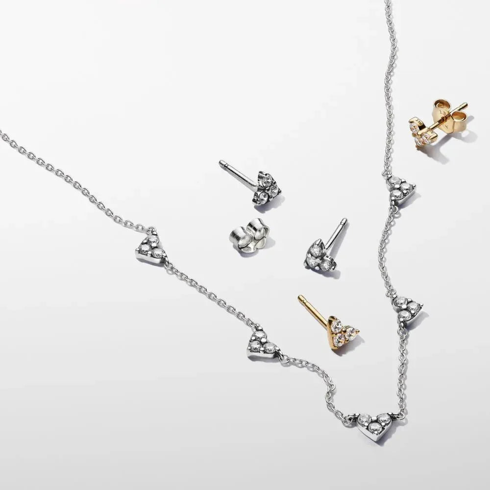 Širdelės Formos Žerintys Auskarai - Pandora Lietuva