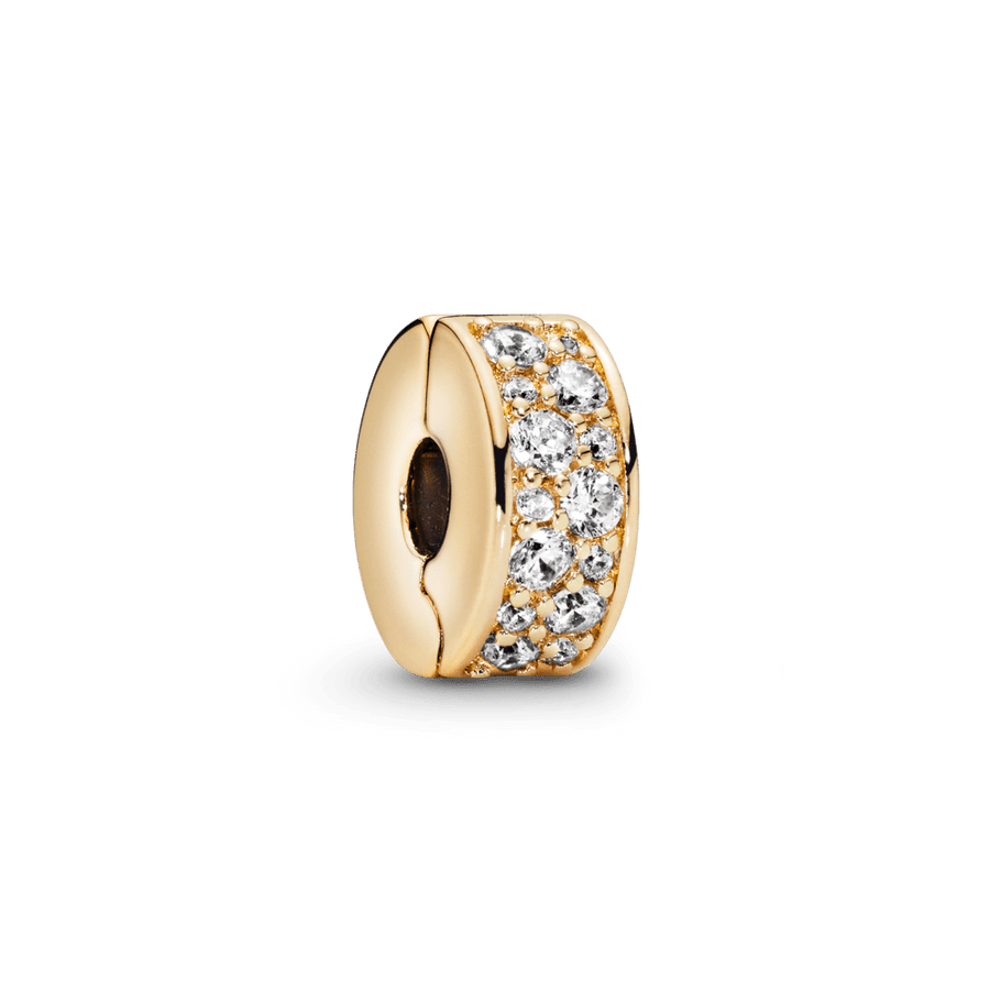 Värvitu pavé-kattega avatav amulett