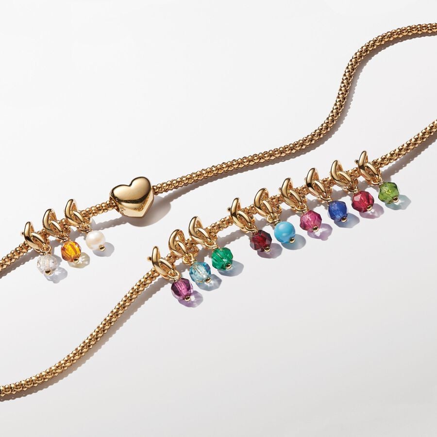 Šlifuotas apvalus kabantis pakabukas „Auksinė begalybė“ - Pandora Lietuva