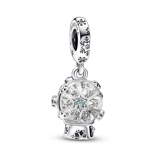 Snowflake Snowglobe Dangle Charm - Pandora LT