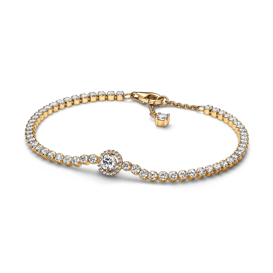 Sparkling Halo Tennis Bracelet - Pandora Lietuva