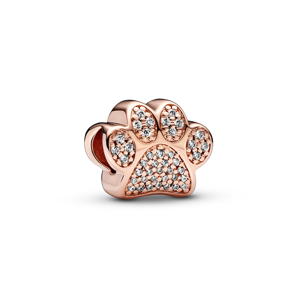 Sparkling Paw Print Charm pakabukas - Pandora Lietuva