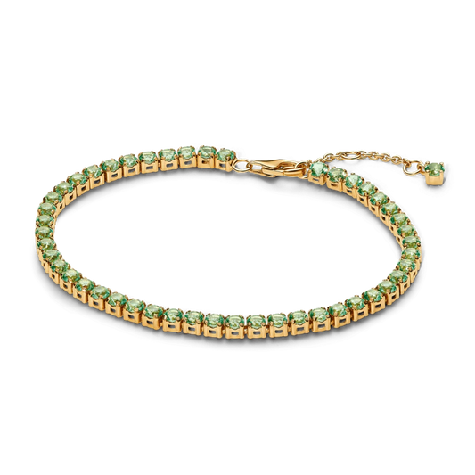 Spindinti žalia teniso apyrankė - Pandora Lietuva