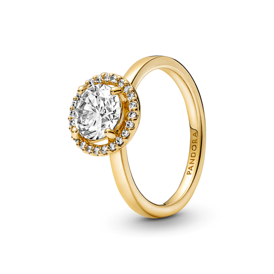 Spindintis apvalus aureolės žiedas - Pandora Lietuva