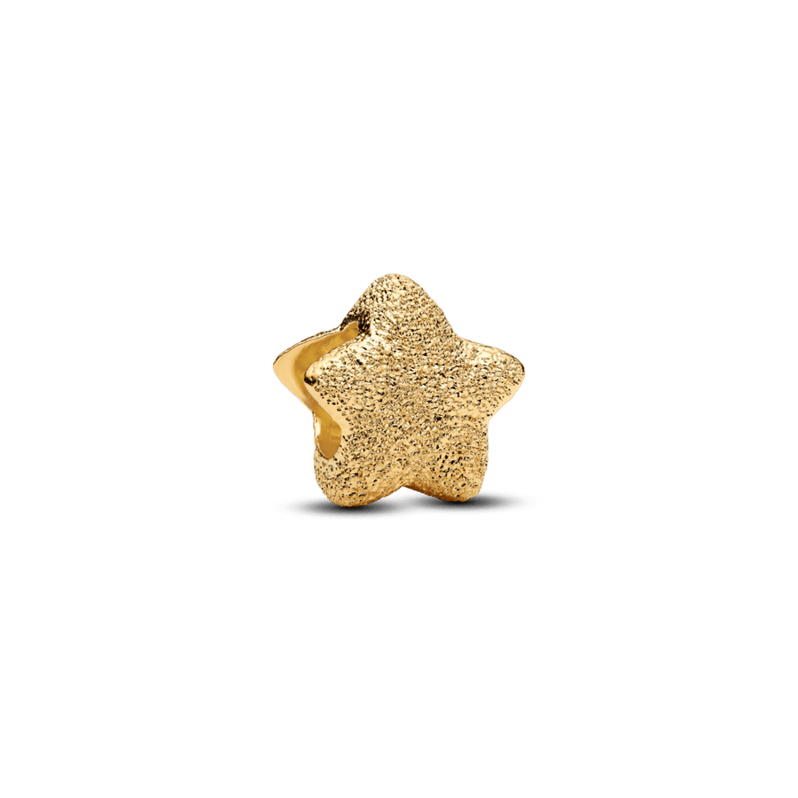 Tekstūrinis mini karoliukas „Žvaigždė“ - Pandora Lietuva