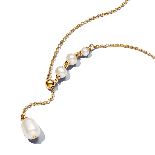 Vėrinys su lašo formos apdorotu, dirbtiniu būdu išaugintu gėlavandeniu perlu - Pandora Lietuva