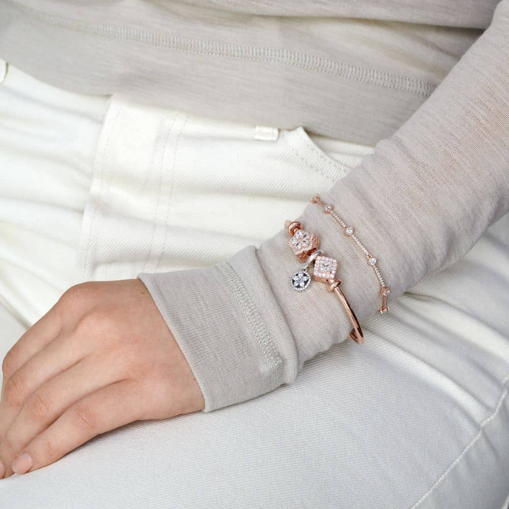 Žėrinčios Snaigės Pavé karoliukas - Pandora Lietuva