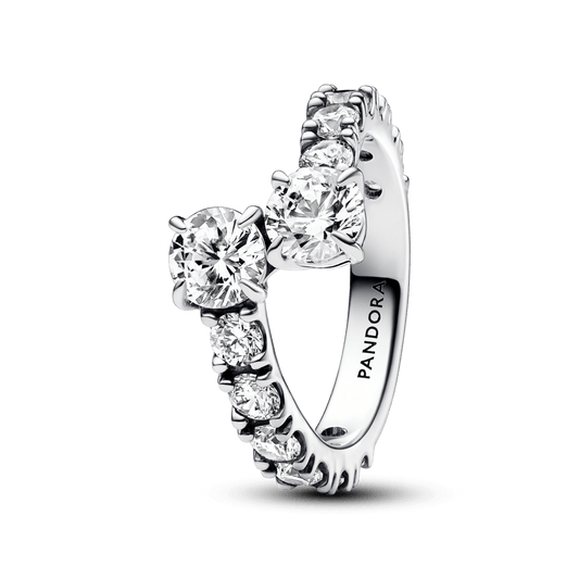 Žėrintis žiedas su prasikeičiančiais galais - Pandora Lietuva