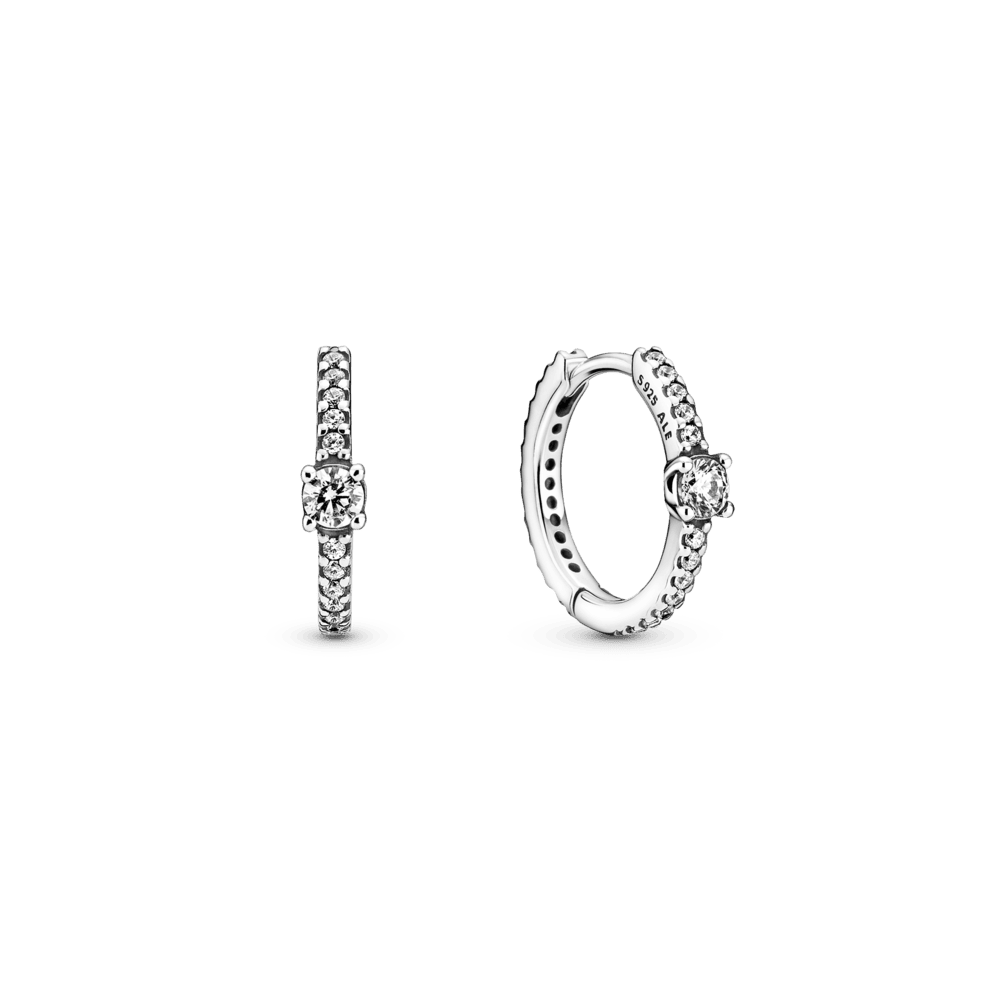 Žėrintys auskarai - lankeliai - Pandora Lietuva