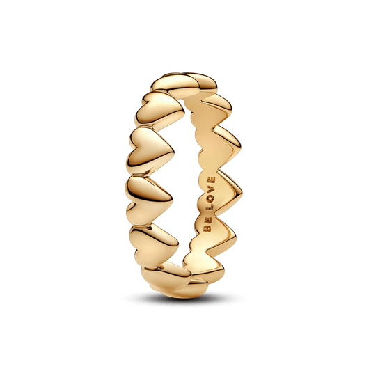 Žiedas „Širdelių eilutė“ - Pandora Lietuva