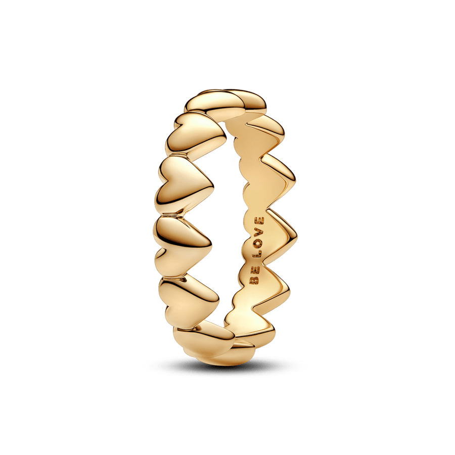 Žiedas „Širdelių eilutė“ - Pandora Lietuva