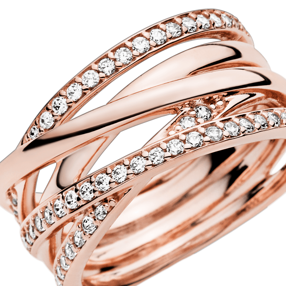 Žiedas Spindinčios Juostos - Pandora Lietuva