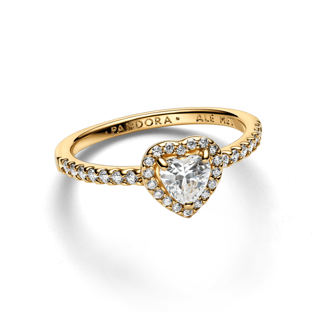 Žiedas su iškilia širdimi - Pandora Lietuva