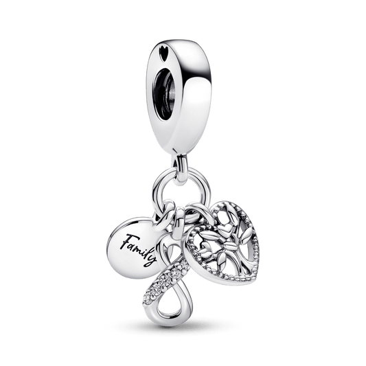 Family Infinity Triple Dangle Charm pakabukas - Pandora LT