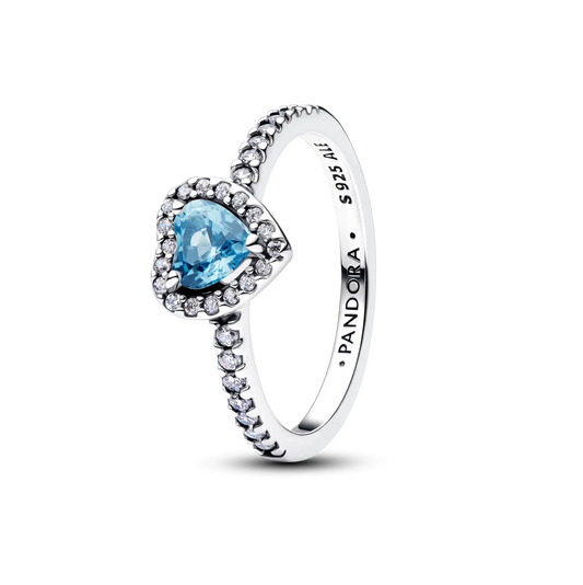 Sõrmus „Tõstetud helesinine süda“