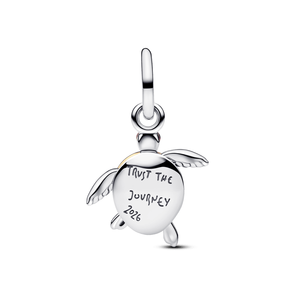 2026 m. kabantis karoliukas su laboratorijoje išaugintu deimantu „Rožinis jūrinis vėžlys“ - Pandora Lietuva