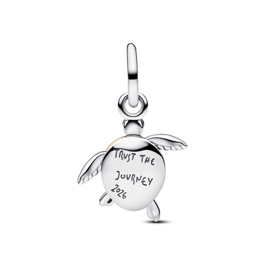 2026 m. kabantis karoliukas su laboratorijoje išaugintu deimantu „Rožinis jūrinis vėžlys“ - Pandora Lietuva