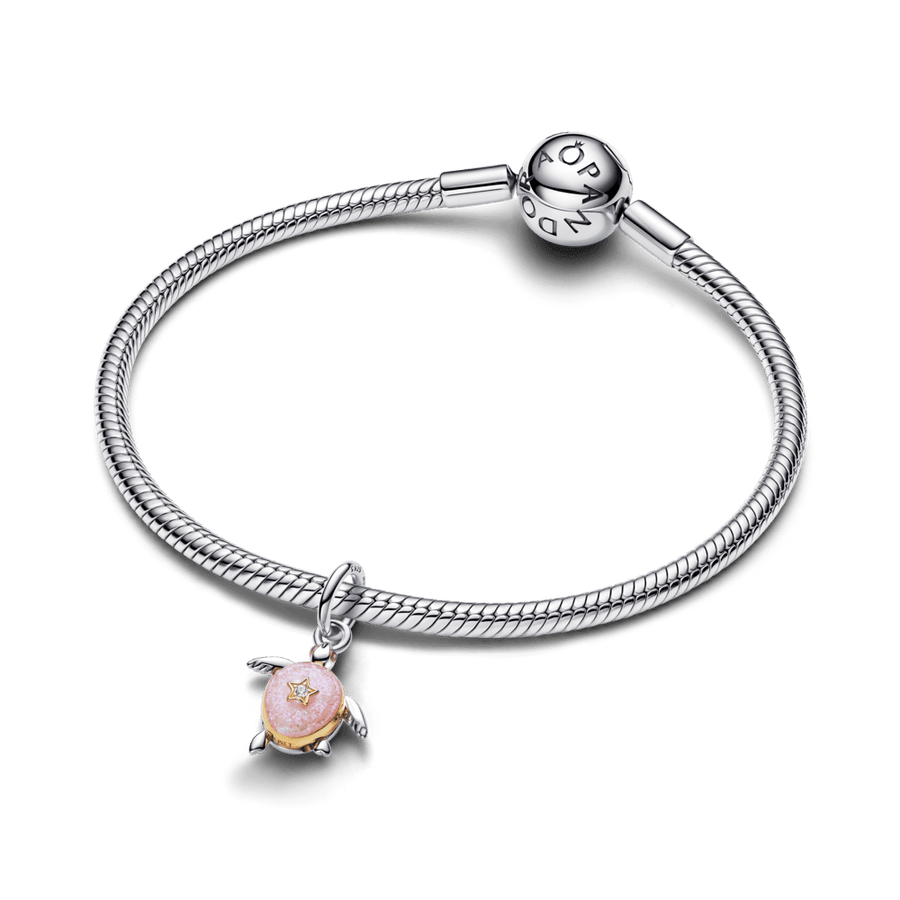 2026 m. kabantis karoliukas su laboratorijoje išaugintu deimantu „Rožinis jūrinis vėžlys“ - Pandora Lietuva