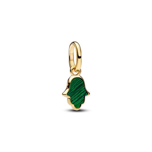 Roheline Hamsa käe mini-rippamulett