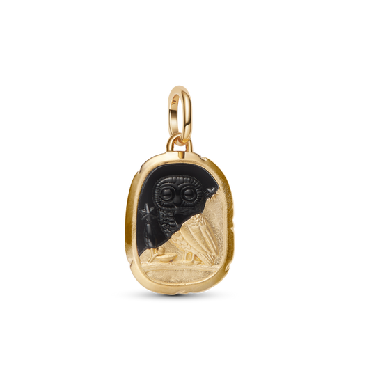 Medaljon-amulett „Öökull“