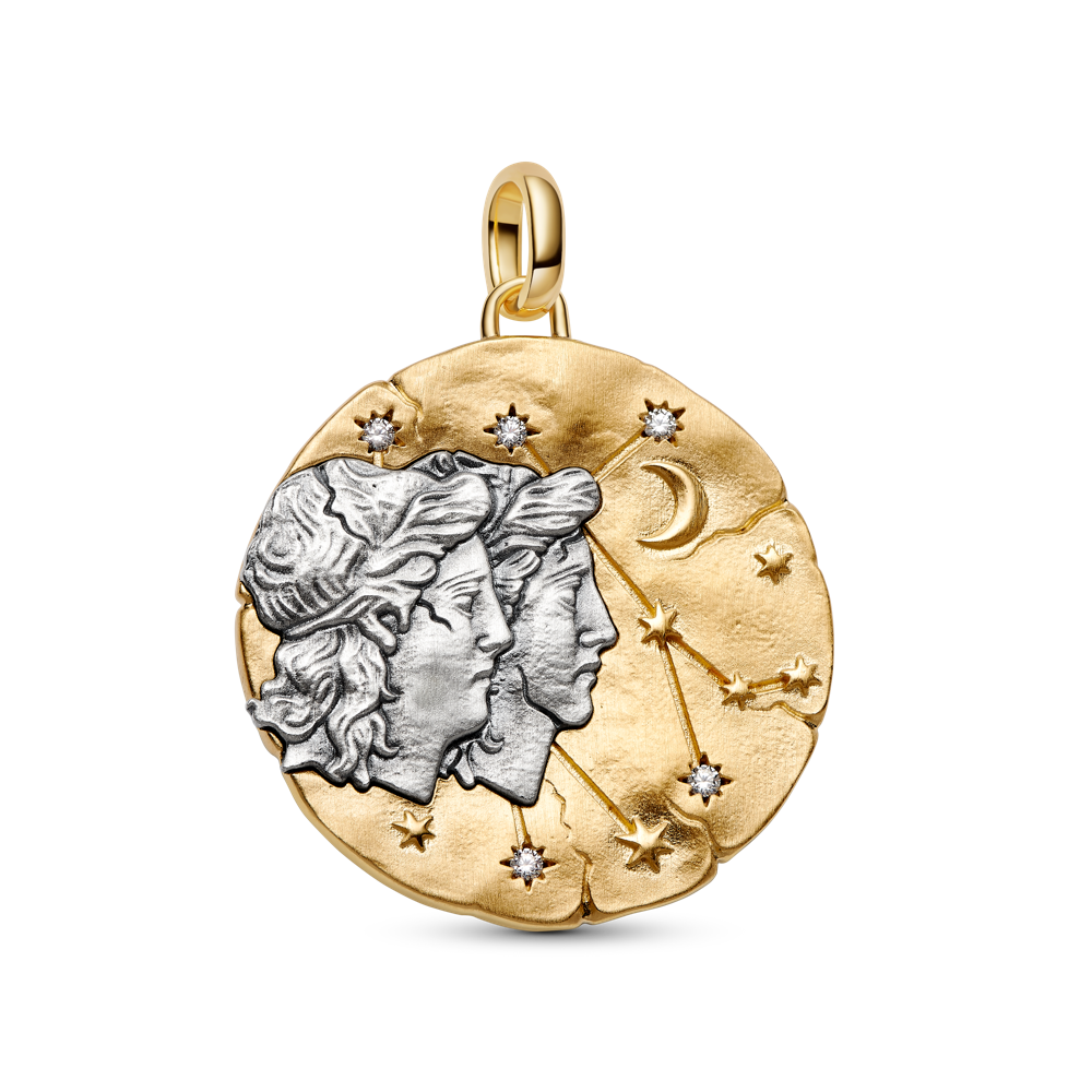 Suur medaljon-amulett „Kaksikud“