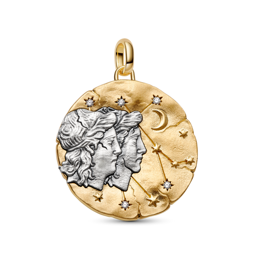 Suur medaljon-amulett „Kaksikud“