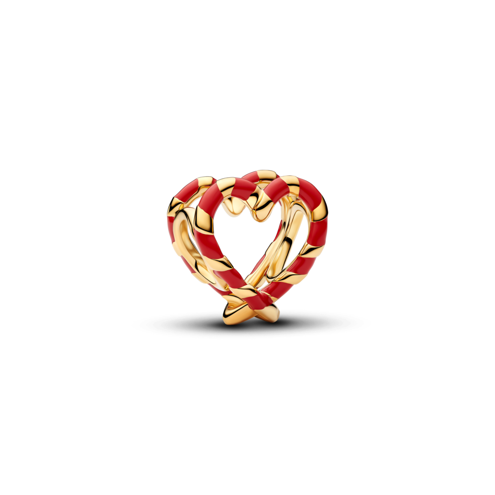 Pitsiline südamekujuline kommikepi amulett