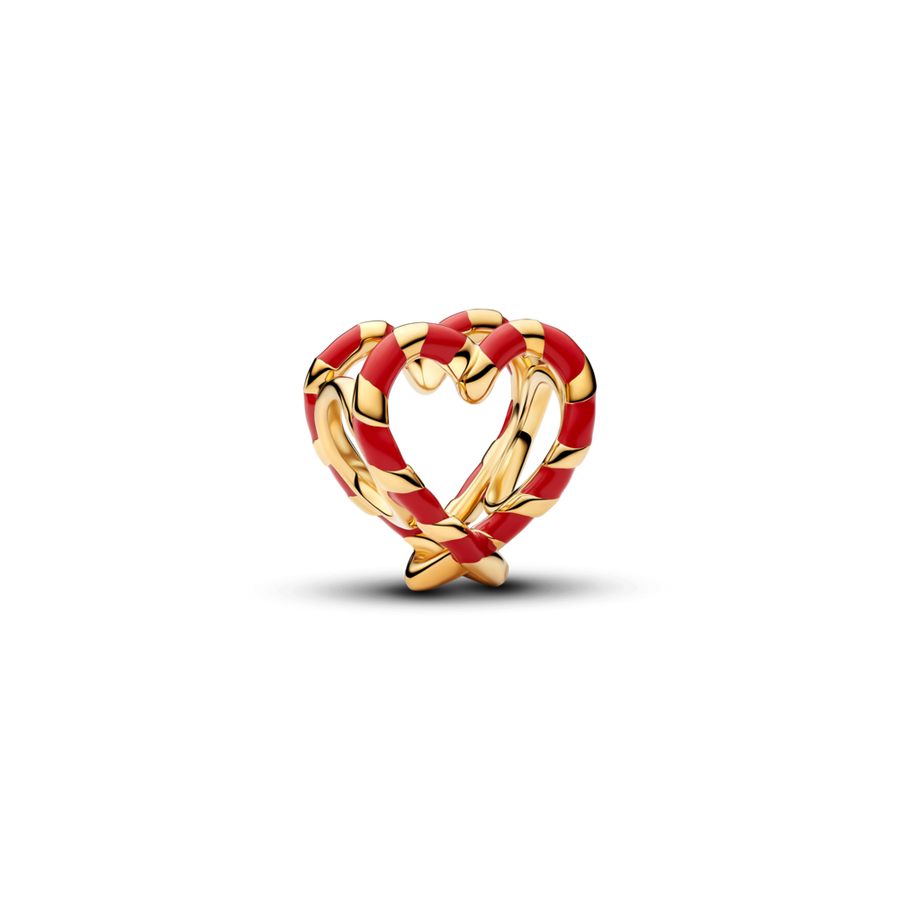 Pitsiline südamekujuline kommikepi amulett