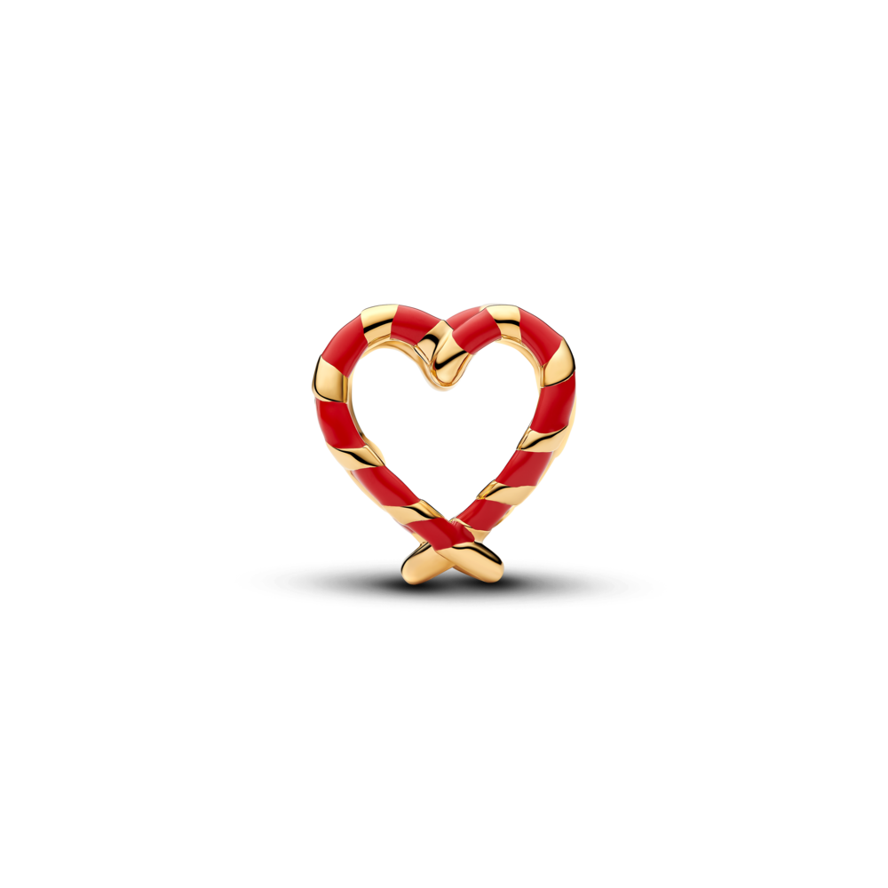 Pitsiline südamekujuline kommikepi amulett