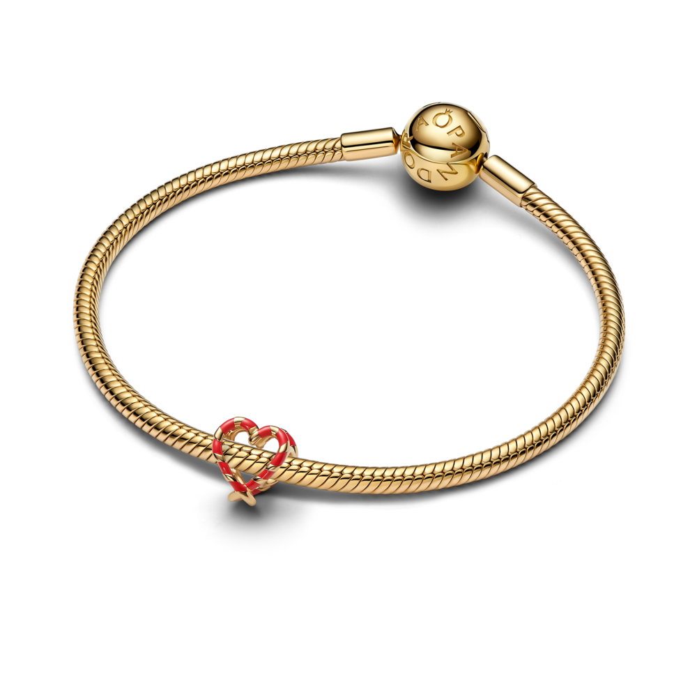 Pitsiline südamekujuline kommikepi amulett