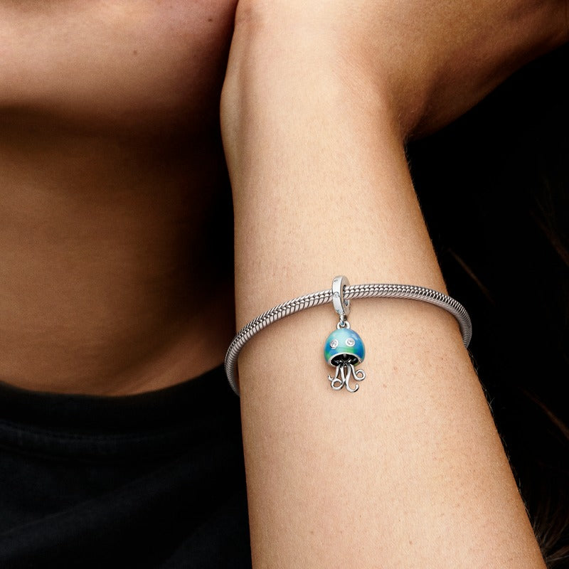 Spalvą keičiantis Colour-changing Jellyfish Dangle Charm - Pandora Lietuva
