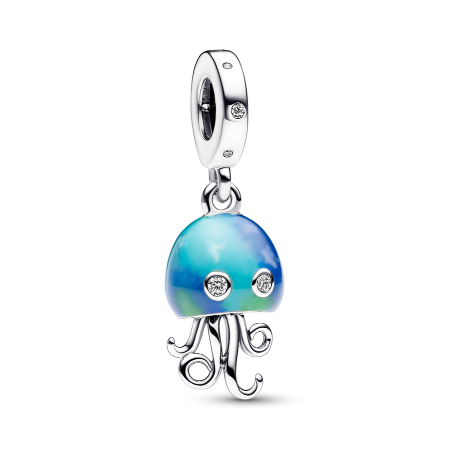 Spalvą keičiantis Colour-changing Jellyfish Dangle Charm - Pandora Lietuva