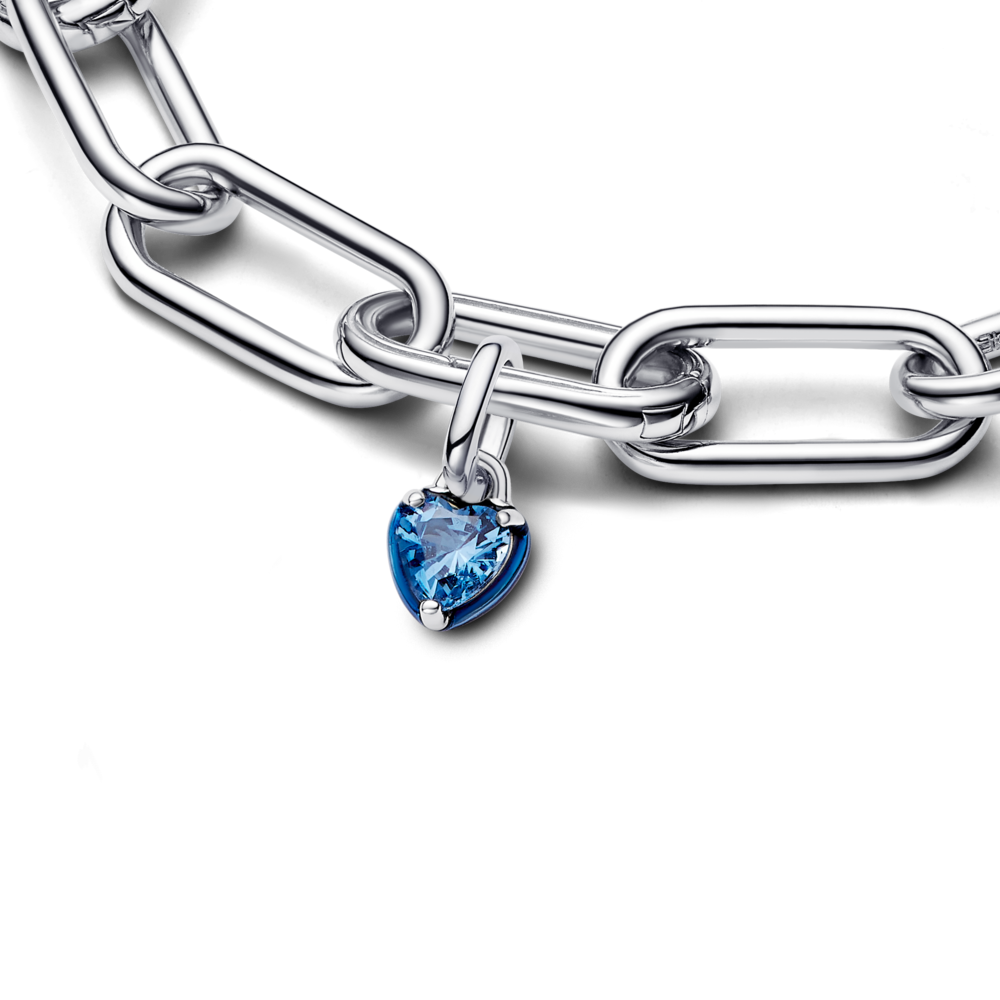 Mini Pandora ME Blue Chakra Heart amulett