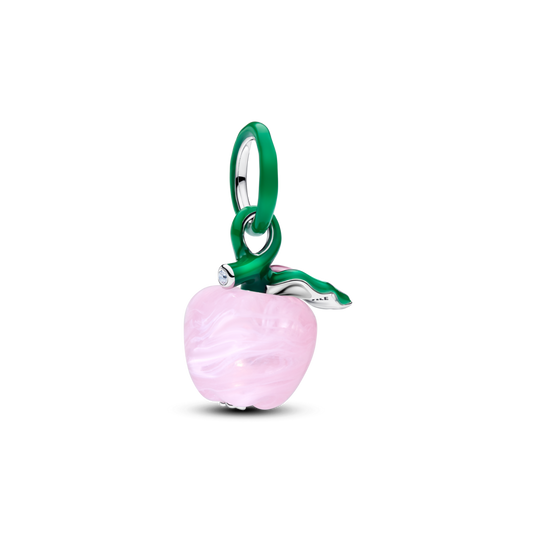 Murano klaasist roosa amulett „Õun“