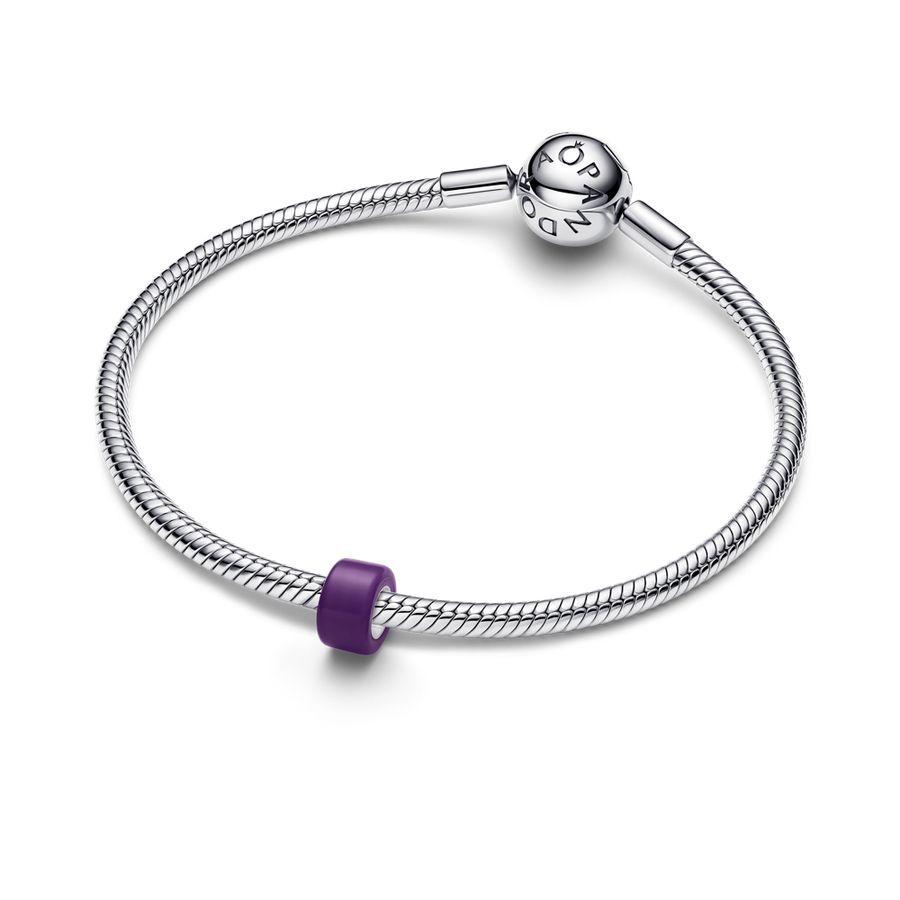 Lillast Murano klaasist mini-amulett