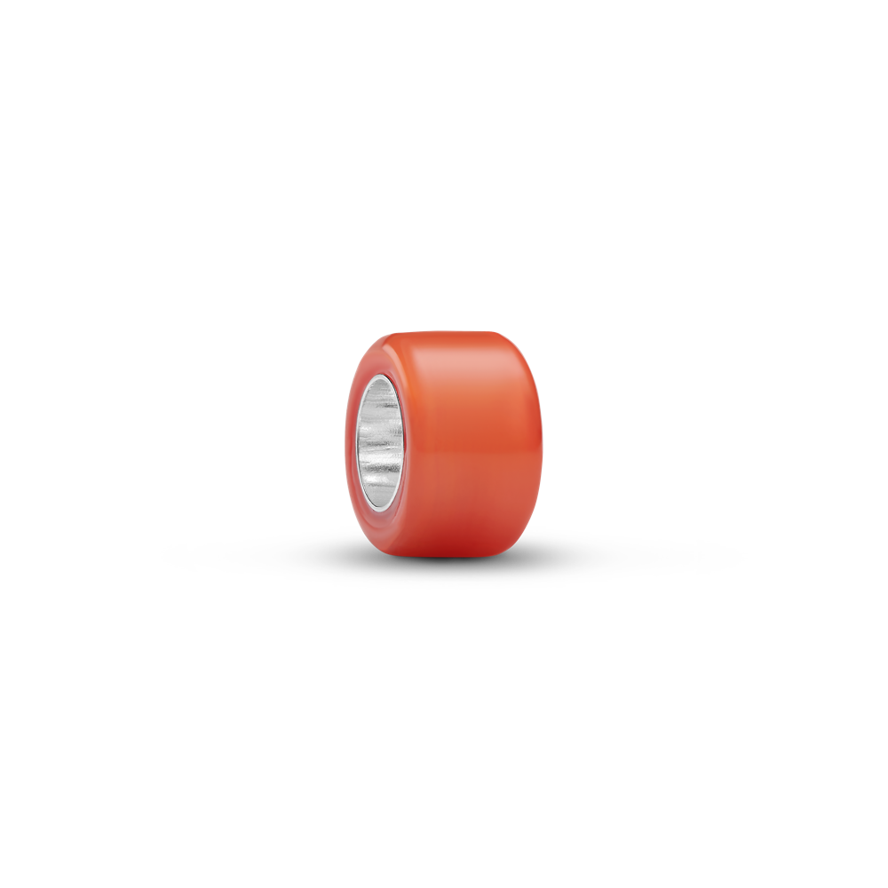 Oranžist Murano klaasist mini-amulett