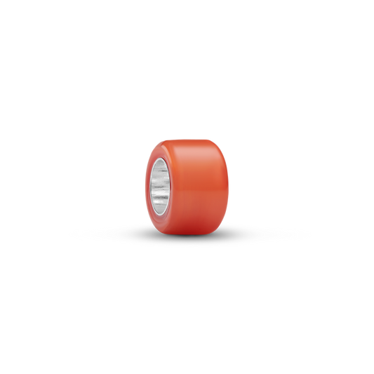 Oranžist Murano klaasist mini-amulett