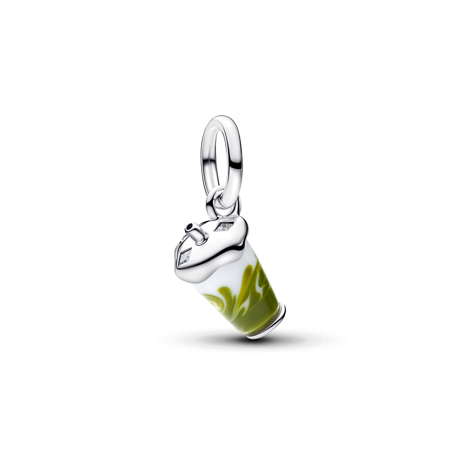 Murano klaasiga rippamulett „Matcha jäälatte“