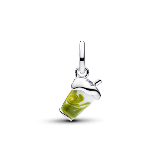 Murano klaasiga rippamulett „Matcha jäälatte“