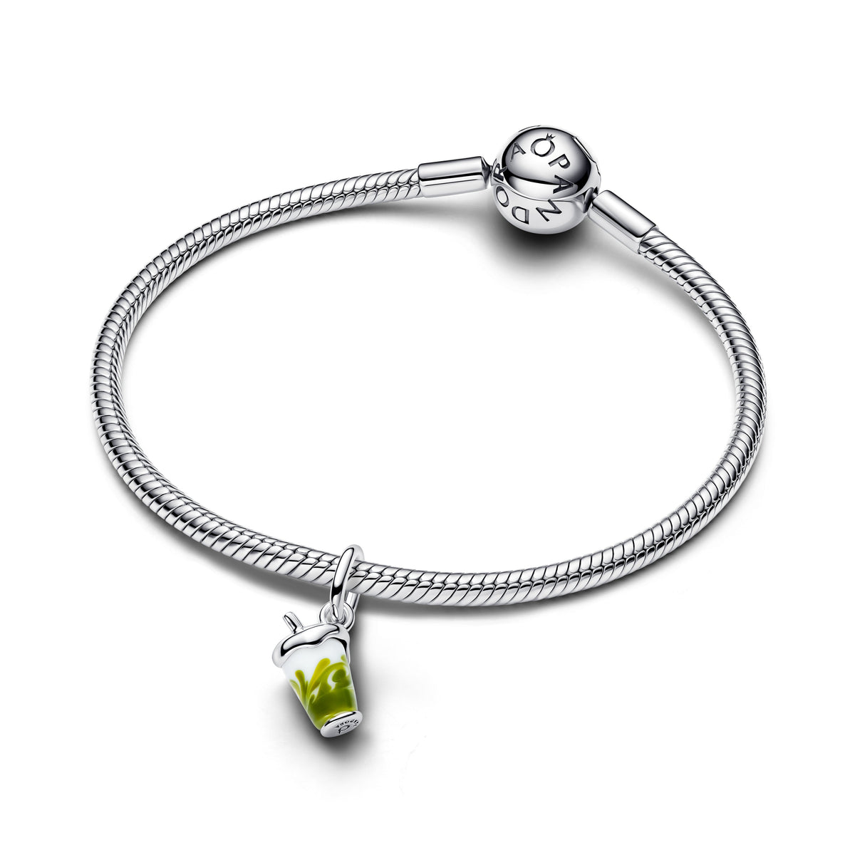 Murano klaasiga rippamulett „Matcha jäälatte“