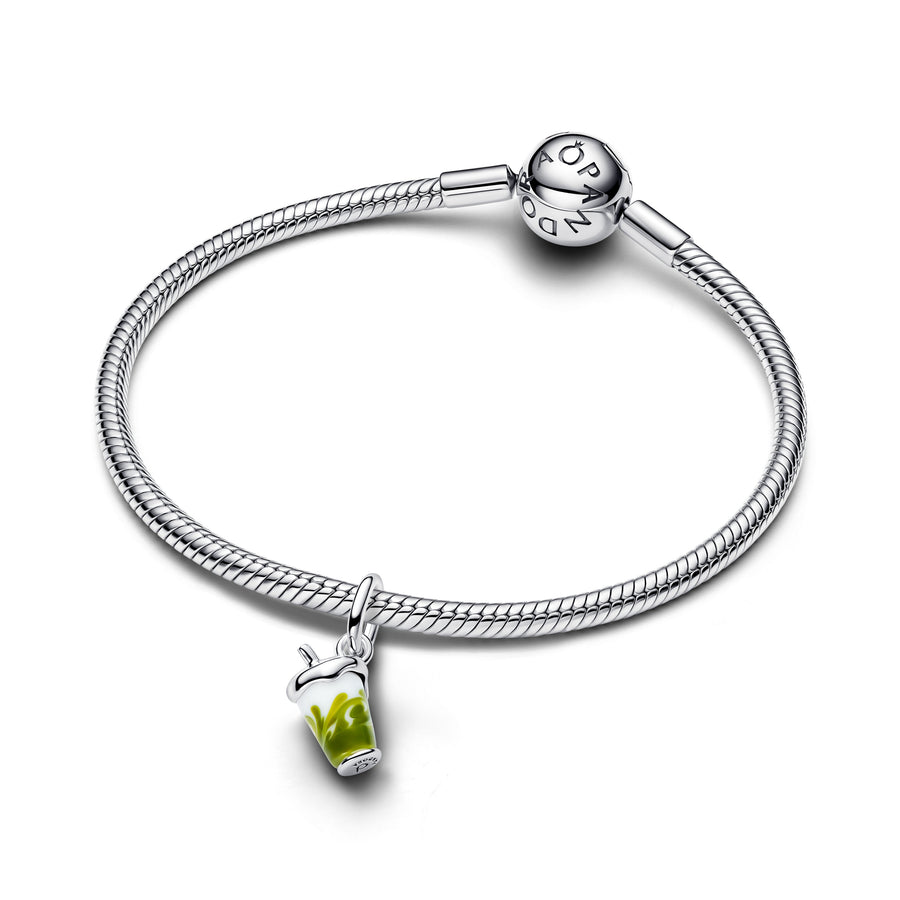 Murano klaasiga rippamulett „Matcha jäälatte“