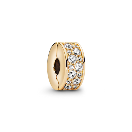 Värvitu pavé-kattega avatav amulett