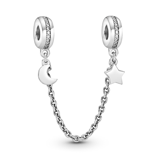 Apsauginė Grandinėlė su Pusmėnuliu ir Žvaigžde - Pandora Lietuva