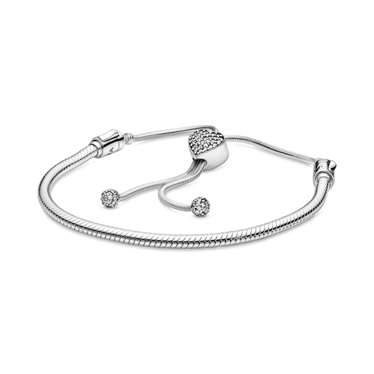 Apyrankė su Pavé Širdelės Užsegimu - Pandora Lietuva