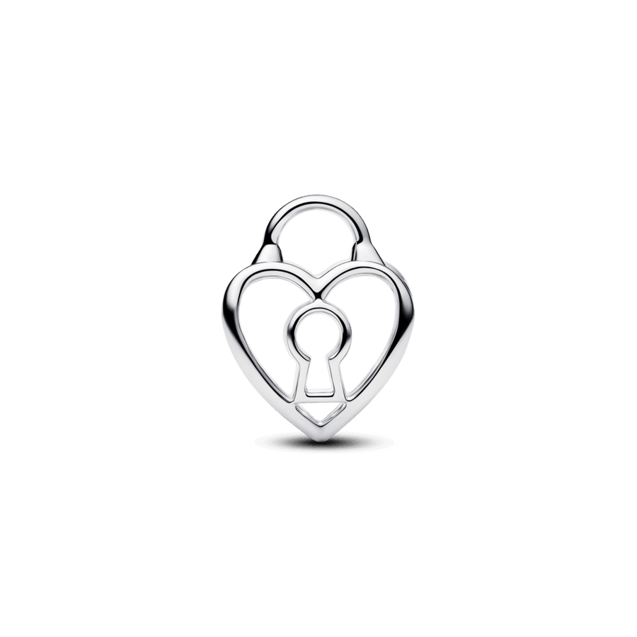 Ažūrinis karoliukas „Širdies formos spynelė“ - Pandora Lietuva