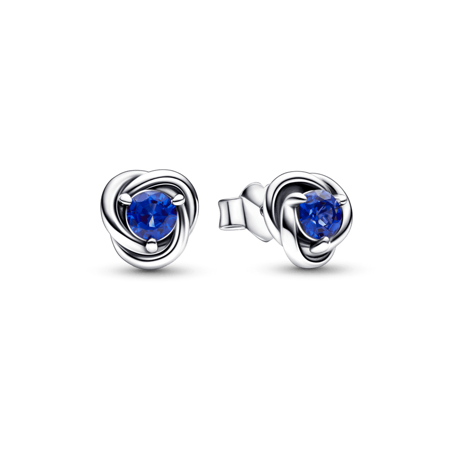 Blue Eternity Circle Stud auskarai - Pandora Lietuva
