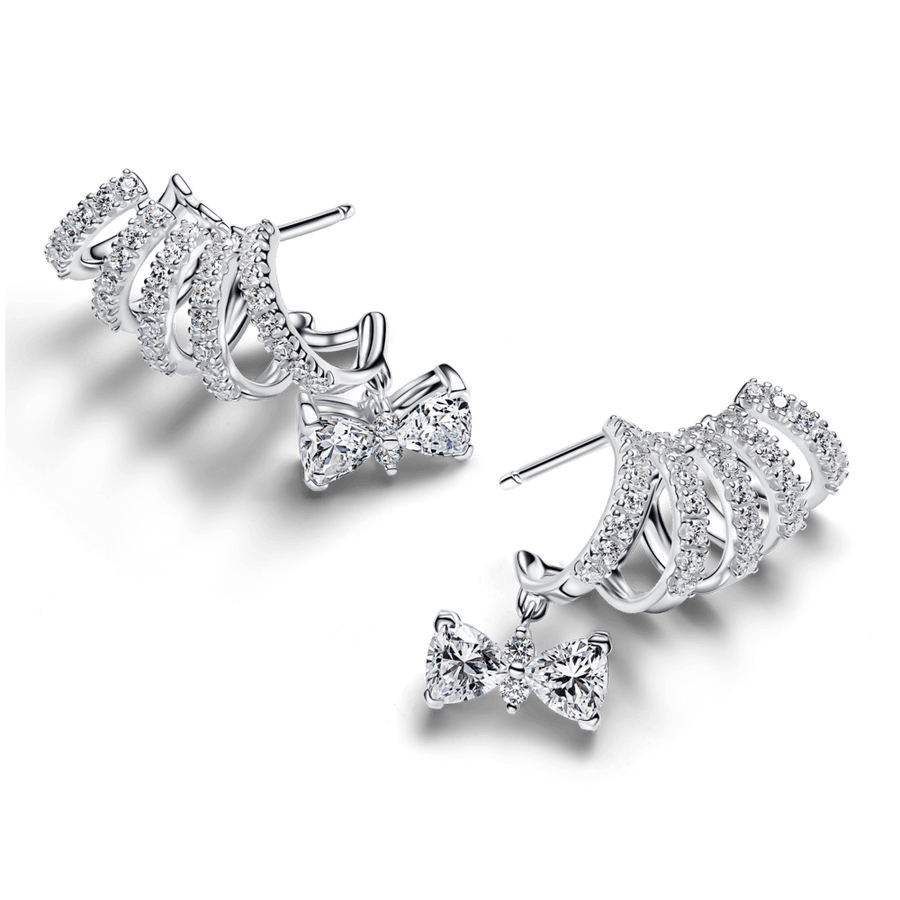 „Bridžertonų“ auskarai per visą ausį „Spindintis kaspinas“ - Pandora Lietuva