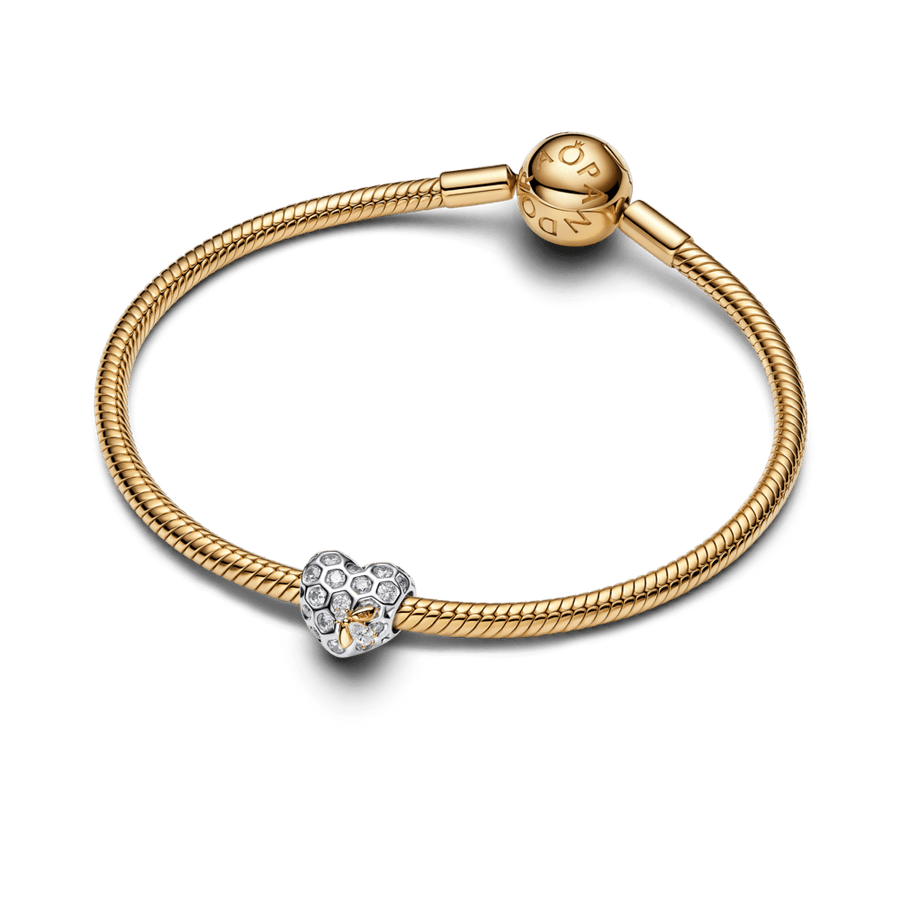 „Bridžertonų“ širdies karoliukas „Medaus korys ir bitė“ - Pandora Lietuva