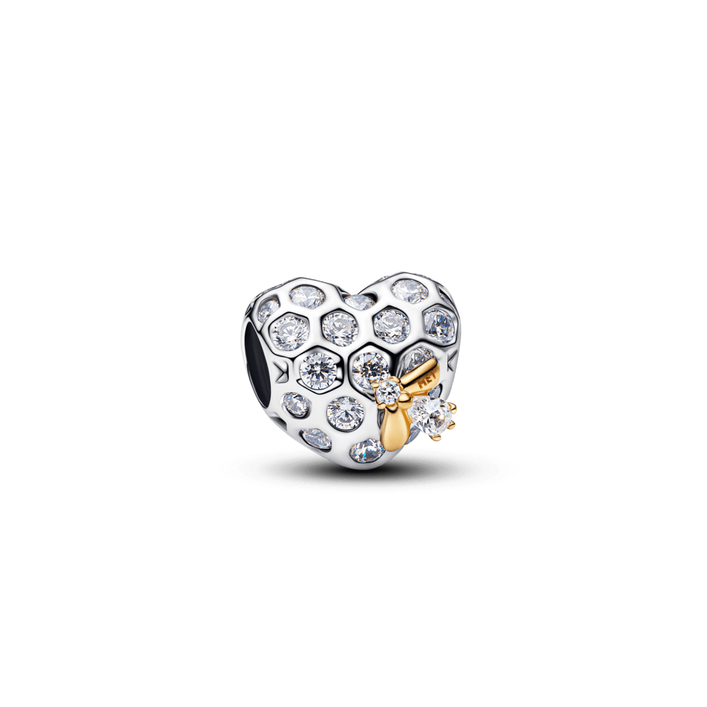 „Bridžertonų“ širdies karoliukas „Medaus korys ir bitė“ - Pandora Lietuva